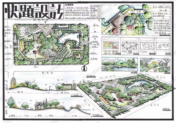 【西建大/长安大/西农风景园林考研手绘快题】景观快题方案设计常见误区 （一） - 知乎